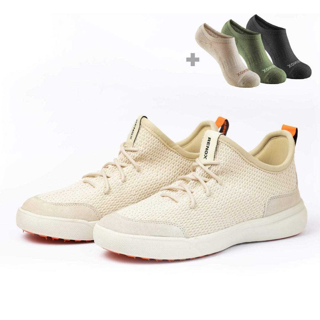 Versaknit Beige + Pack 3 Calcetines No Show