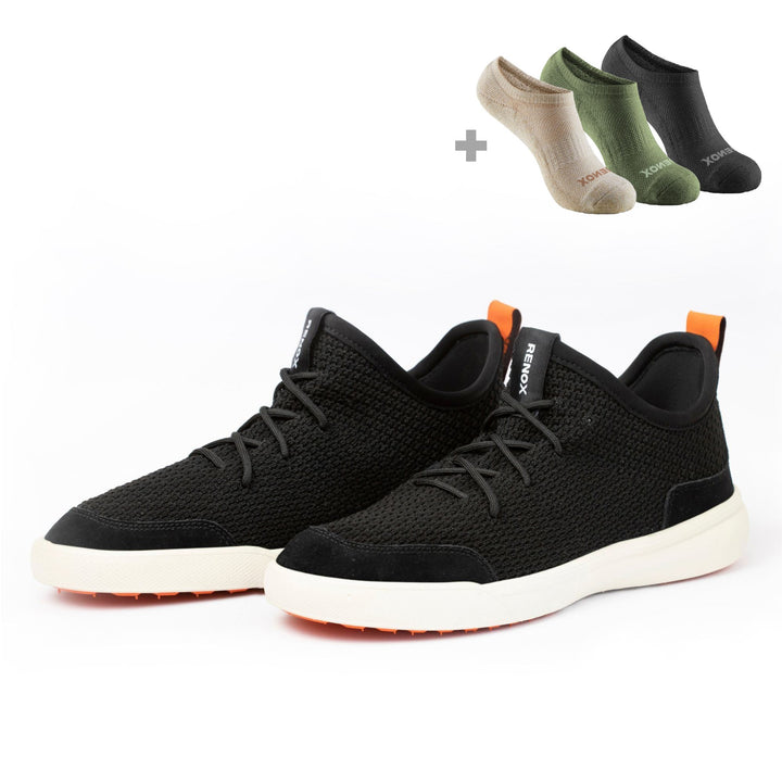 Versaknit Negro/ Crema + Pack 3 Calcetines Invisible