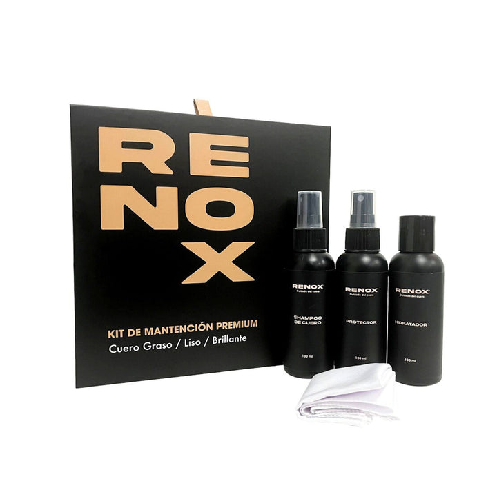 Kit Limpieza Mantención Cuero Graso Liso Botines Zapatos Renovador