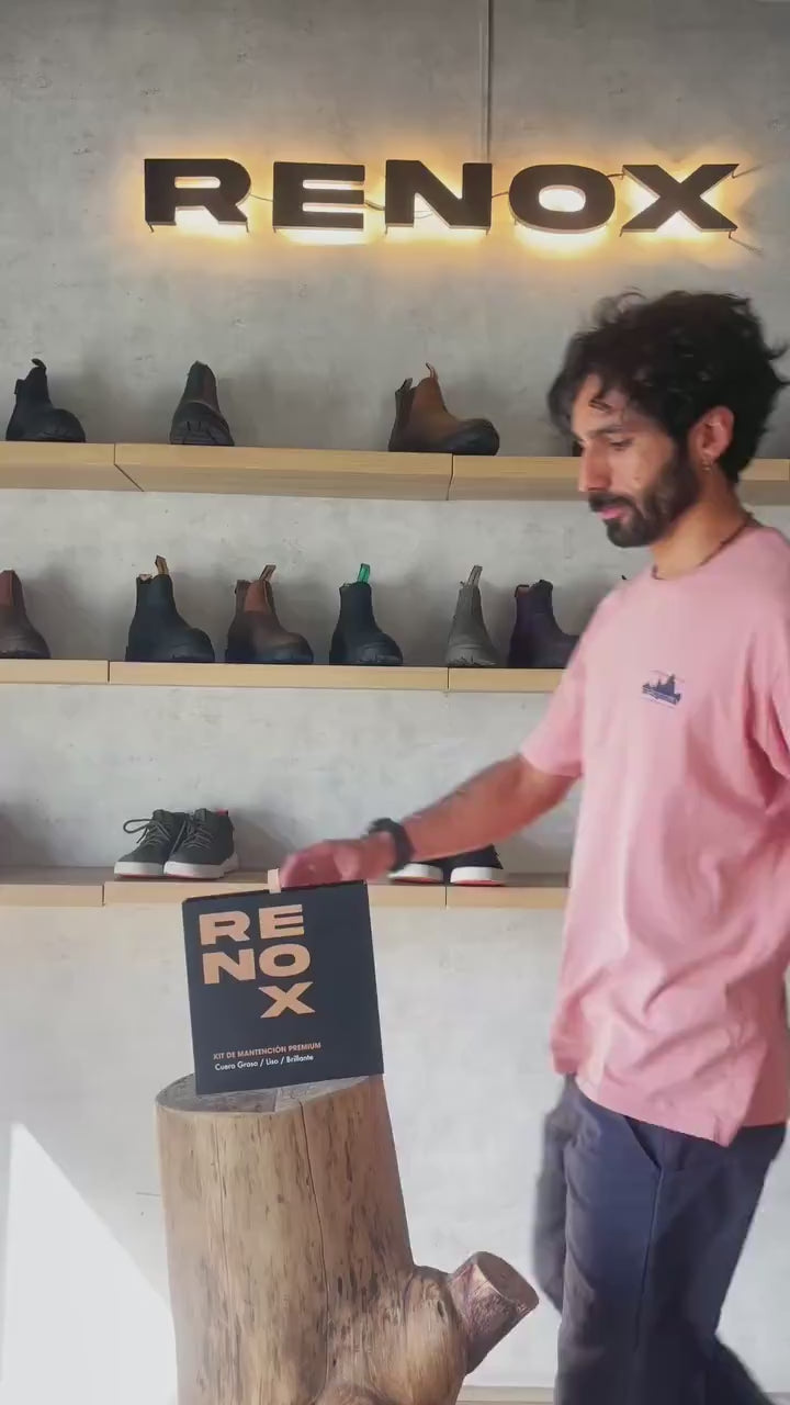 Kit Limpieza Mantención Cuero Graso Liso Botines Zapatos Renovador