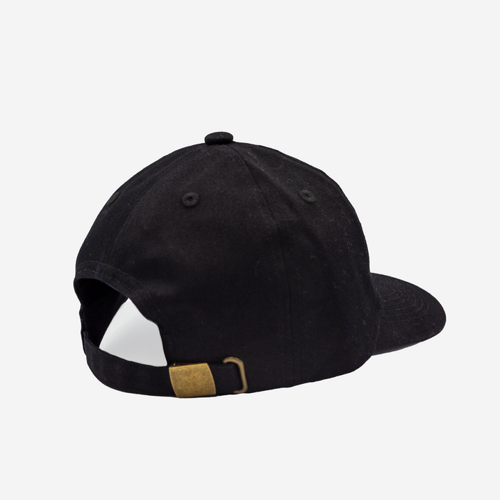 Jockey 6 Panel Algodón Negro