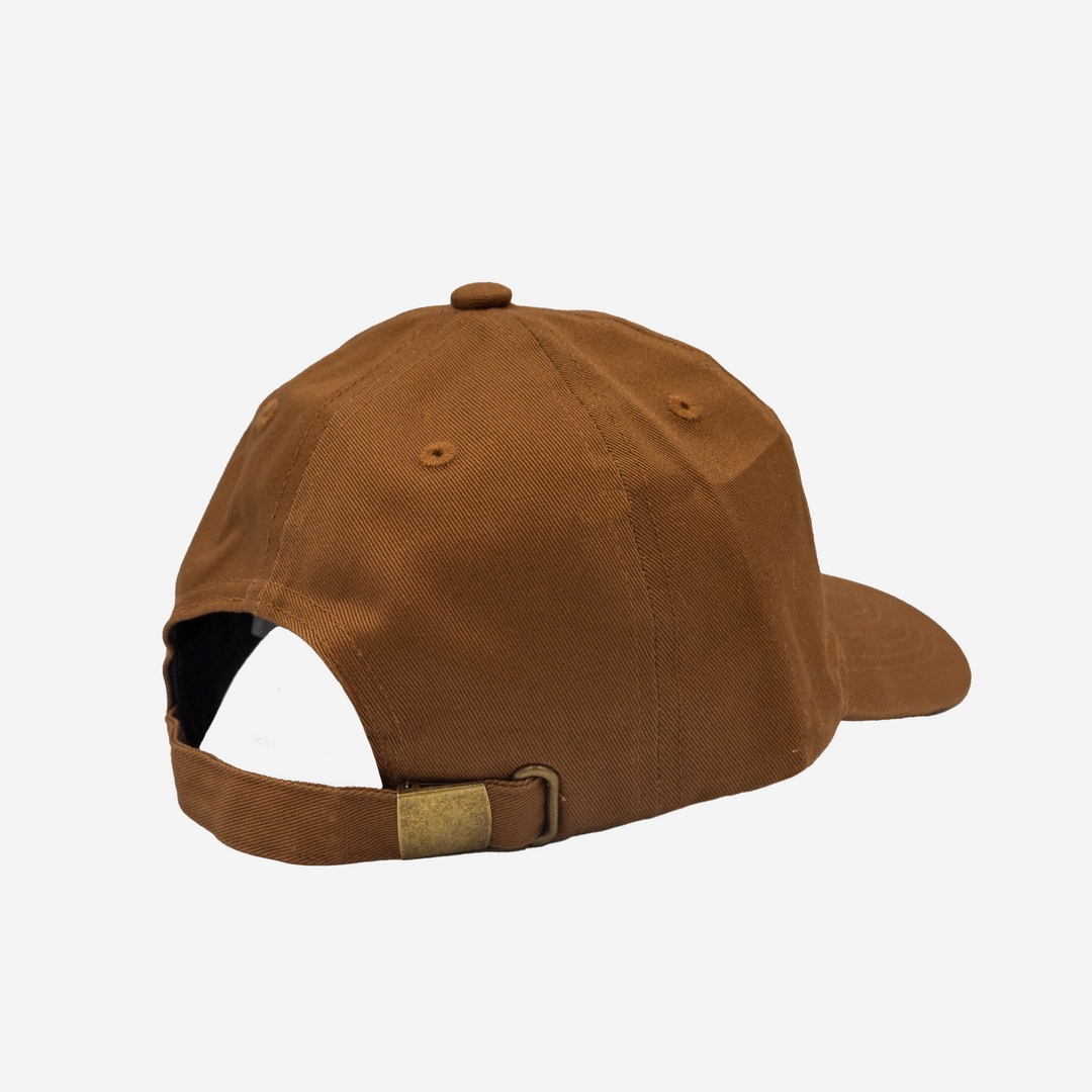 Jockey 6 Panel Algodón Café