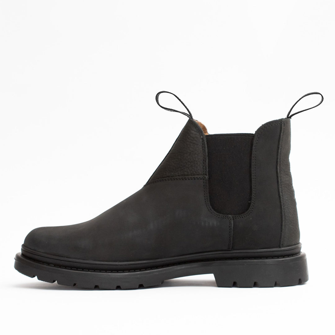 Pack Botín Negro Hombre + 2 Calcetines