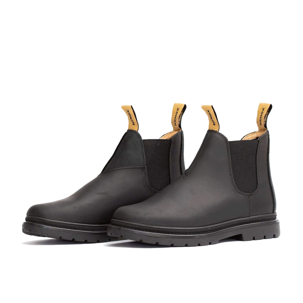 Botín Chelsea Negro Chiporro Hombre Cuero Repelente Outdoor