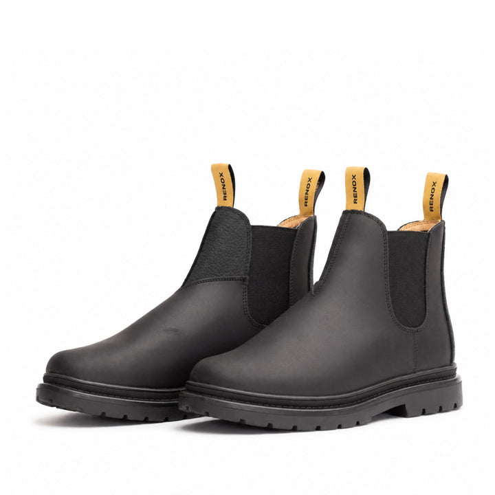 botin bototo chelsea chiporro renox cuero lana natural