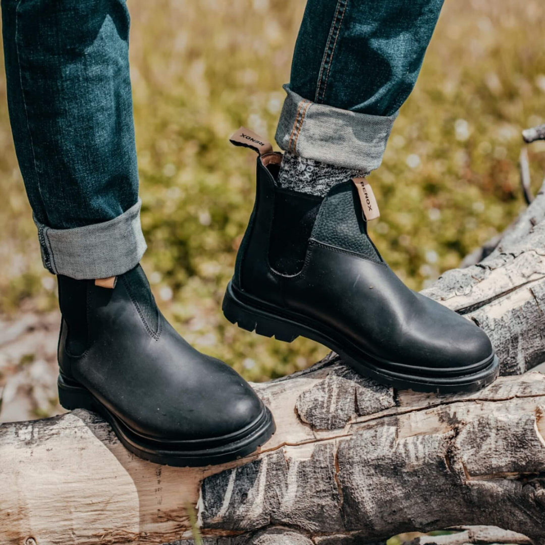 Elbrus Rockford Botines Hombre Botines Cuero Negro Mujer Tachas