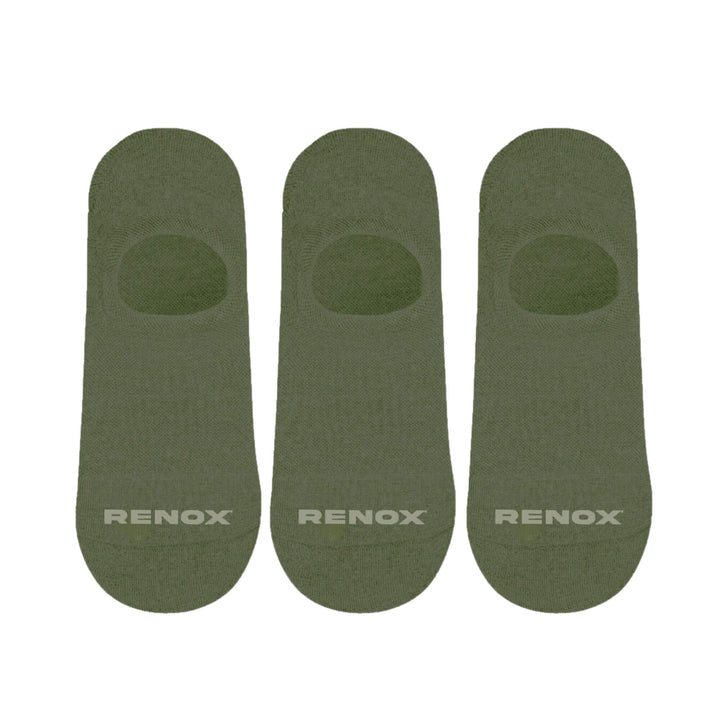 Pack 3 Calcetines Invisible Musgo
