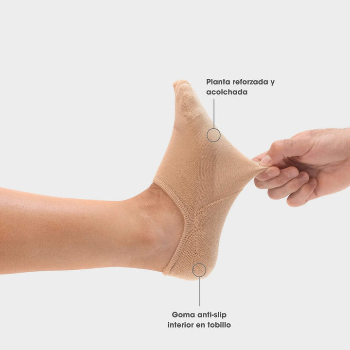 Pack 3 Calcetines Invisible Musgo