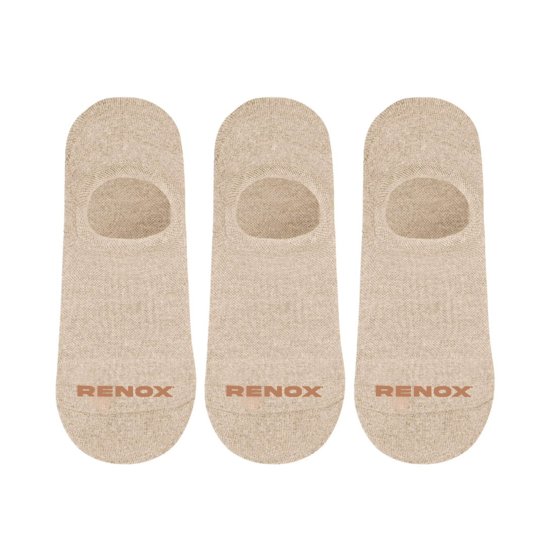 Pack 3 Calcetines Invisible Beige