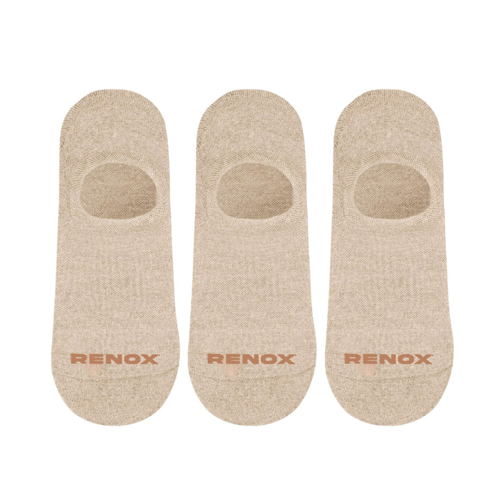 Pack 3 Calcetines Invisible Beige
