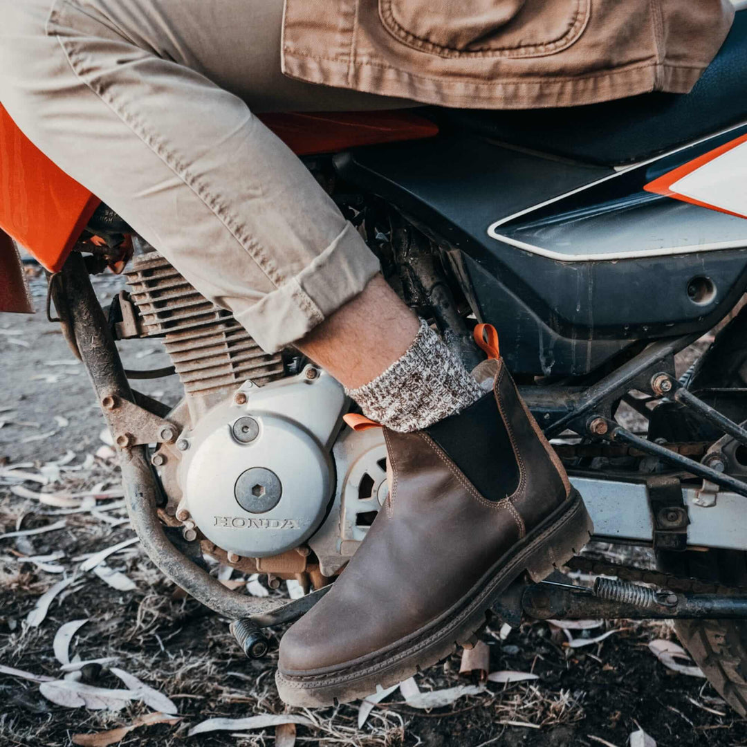 Botín Impermeable Chiporro Café Chelsea Hombre Waterproof Renox