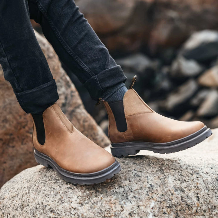 Botín Original 2 Café Camel Hombre