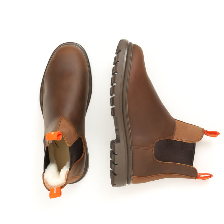 Botín Original 2 Chiporro Natural Café Hombre