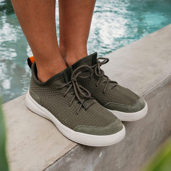 Zapatilla Versaknit Verde Musgo Unisex