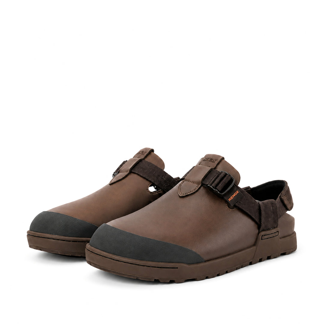 zuecos mountain clog outdoor renox terra cafe